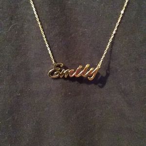 EMILY.  Personalized jewelry necklace.